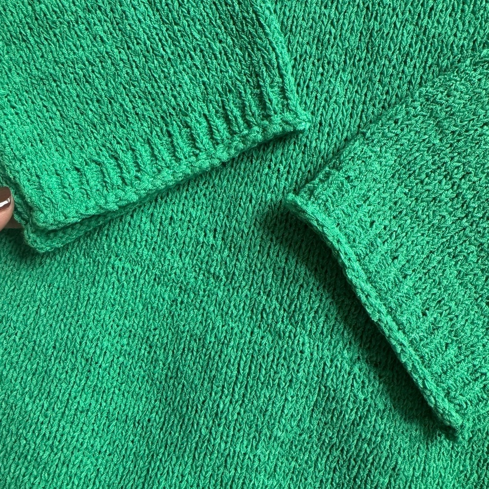 Jones New York Vibrant Green Crew Neck Sweater - Picture 4 of 4